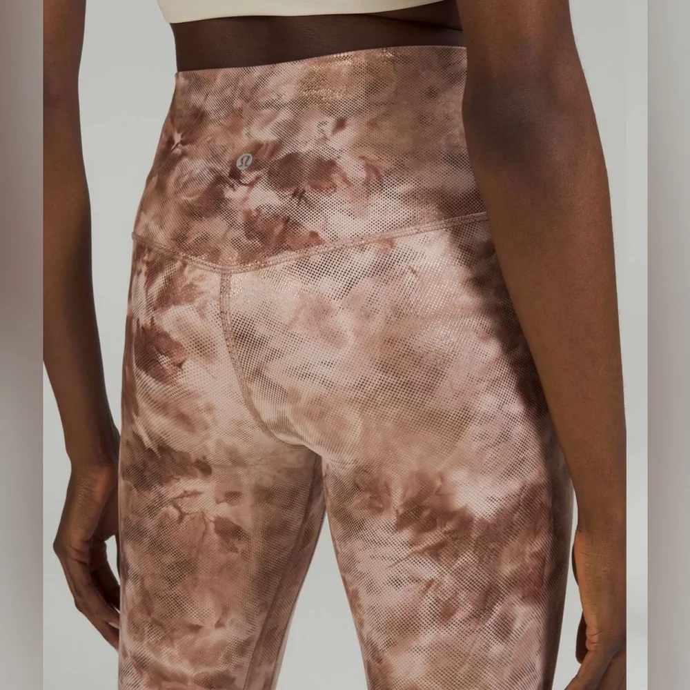 NWOT Lululemon Align High-Rise Pant 25" *Shine Diamond Dye Misty Shell C… - Picture 6 of 11